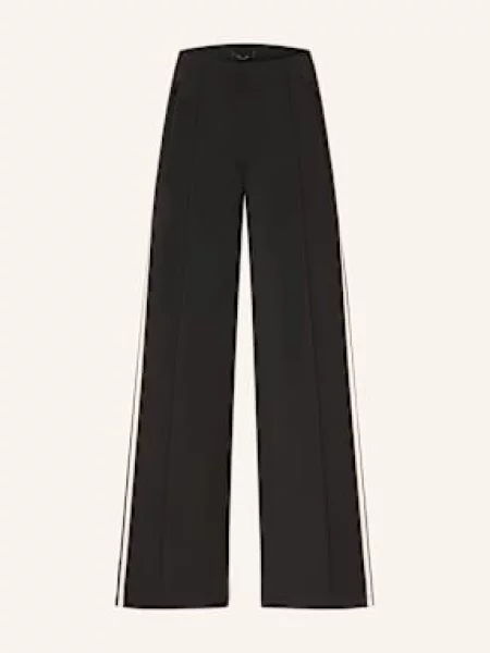 Miss Lagotte Spodnie Marlena Z Lampasami schwarz czarne