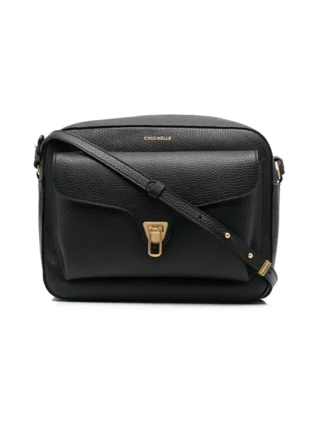 Torebka crossbody Coccinelle skórzana czarna