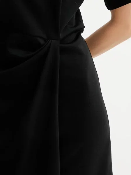 Сукня з додаванням вовни Sessun midi пряма чорний