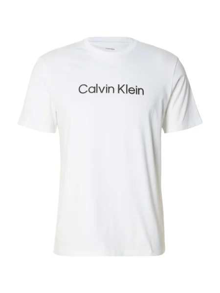 Calvin Klein Tricou gri argintiu / negru alb