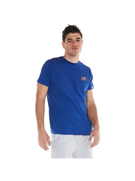 Scurt tricou Leone 1947 cu mâneci scurte cu autograf albastru