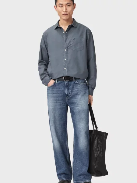 Рубашка Allsaints синяя