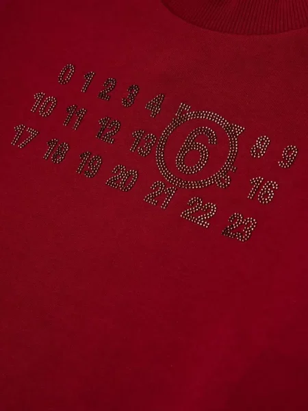 Pulover copii Mm6 Maison Margiela roșu