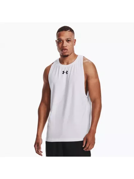 Under Armour Baseline Cotton Tank мъжки баскетболен анцуг и черно бяло