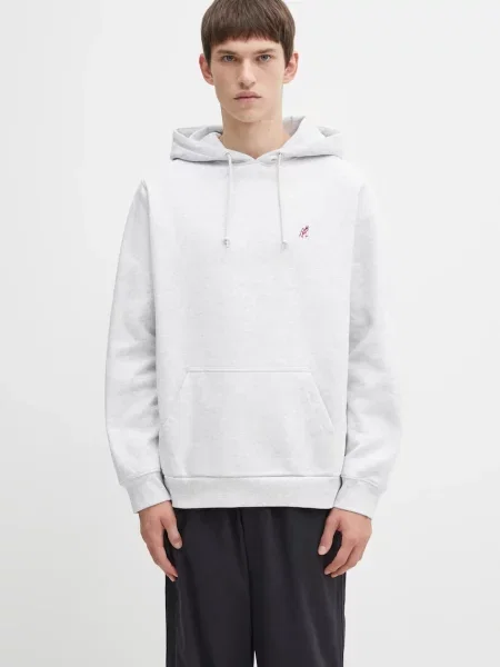 Gramicci bluza One Point Hooded z kapturem melanżowa szary