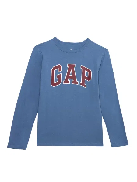 GAP Tricou albastru / roșu vin alb