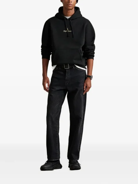 Zvonové prošívané tenisky Polo Ralph Lauren bílé