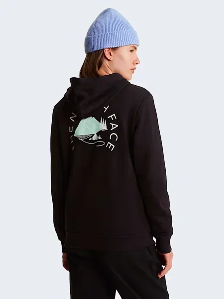 Графический худи The North Face черное