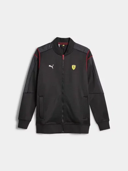 Кофта спортивна PUMA Ferrari Race Track Jcket комбінований верх чорний