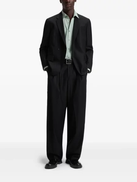 Pantaloni Hugo de lână negru