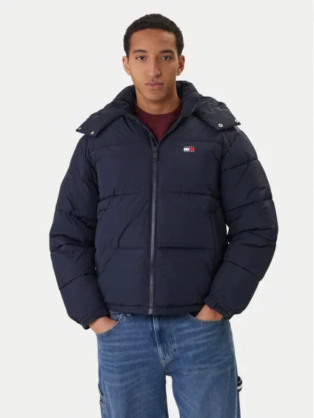 Tommy Jeans Zimska jakna tamnoplava