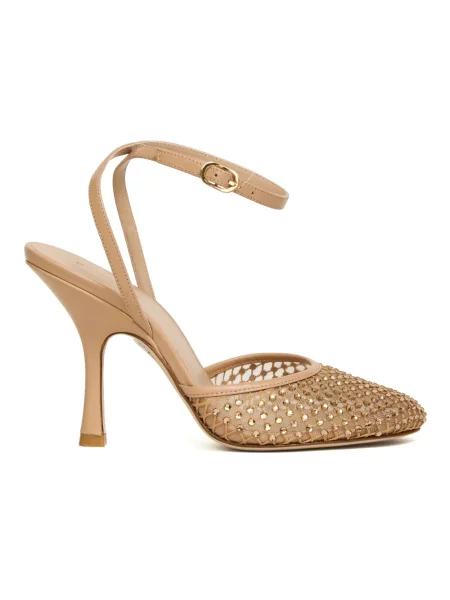 Czółenka Stuart Weitzman skórzana różowa