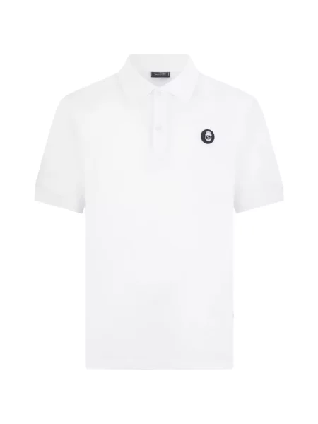 Tricou polo Billionaire cu autograf alb