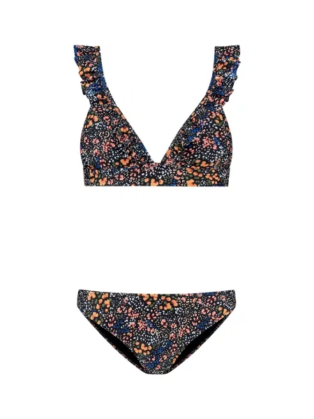 Shiwi Costum de baie două piese Bobby albastru / portocaliu deschis / roz negru