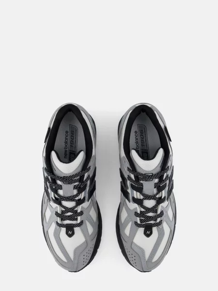 Кожаные повседневные кроссовки New Balance серые