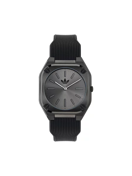 Годинник adidas City Tech Thin чорний