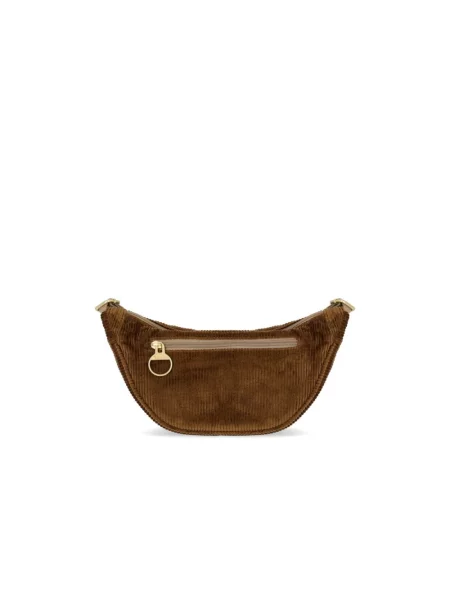 Barbour torebka crossbody sztruksowa brązowa