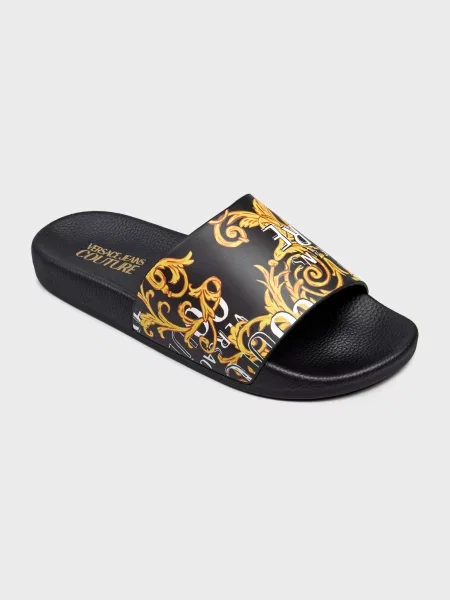 Шлепанцы Versace Jeans Couture черные