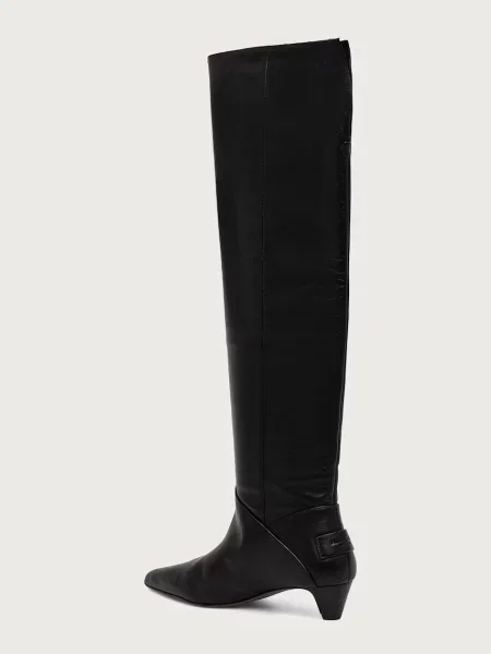 AllSaints kozaki skórzane Ortega Boot czarne