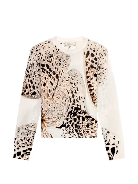 Tricou Blumarine cu imagine alb