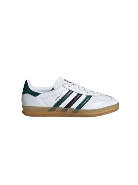 Sneakersy Adidas skórzane w paski z paskiem białe