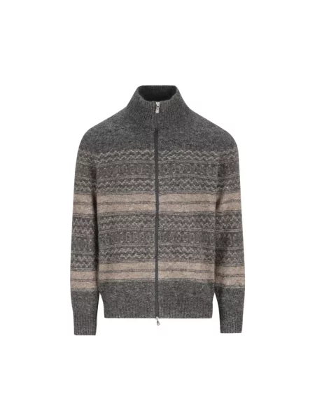 Sweter Brunello Cucinelli szary
