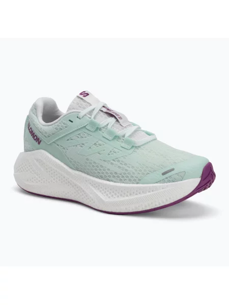 Дамски обувки за бягане Salomon Aero Glide 3 bay/white/wilowherb бяло