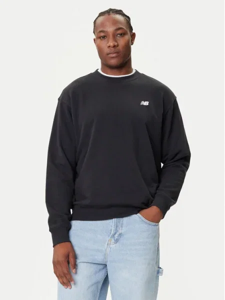 New Balance Pulóver Small Logo fekete