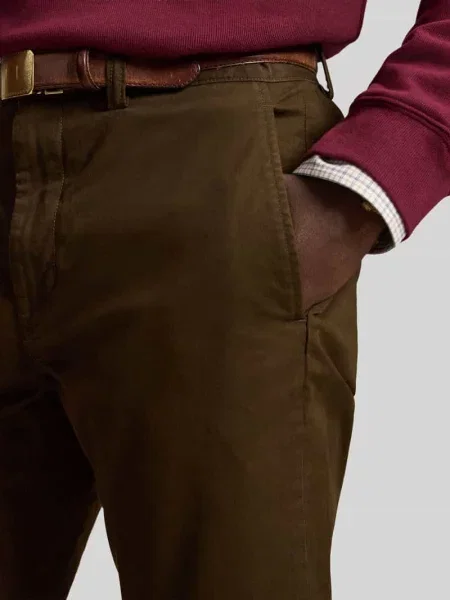 Prosty spodnie z mieszanka bawełny Polo Ralph Lauren