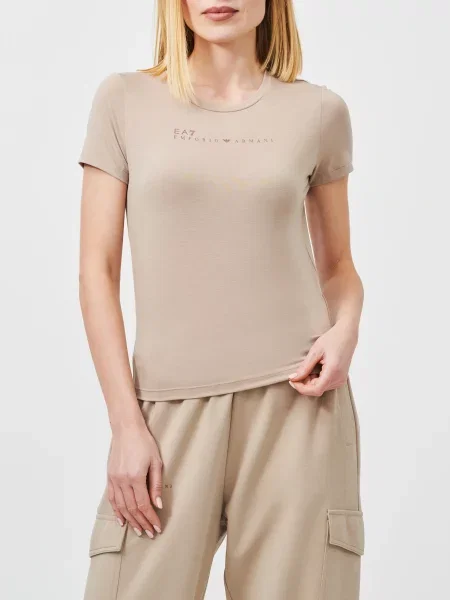 Футболка Ea7 Emporio Armani бежевая