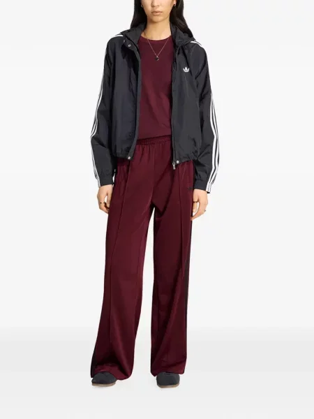 Pantaloni Adidas alergare roșu