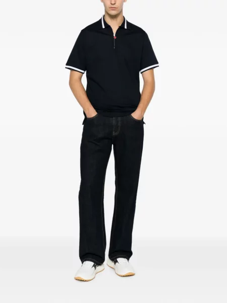 Tricou polo Kiton albastru