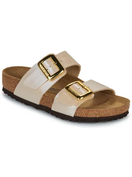 Pantofi Birkenstock cu perle alb