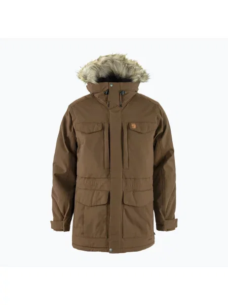 Мъжко зимно яке Fjällräven Nuuk Parka dark oak кафяво