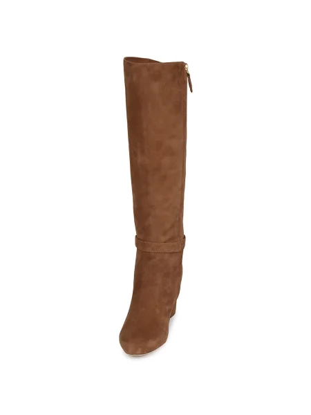 Čižmy nad kolená Lauren Ralph Lauren hnedá