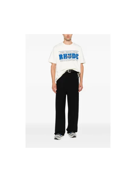 Koszulka Rhude z nadrukiem biała