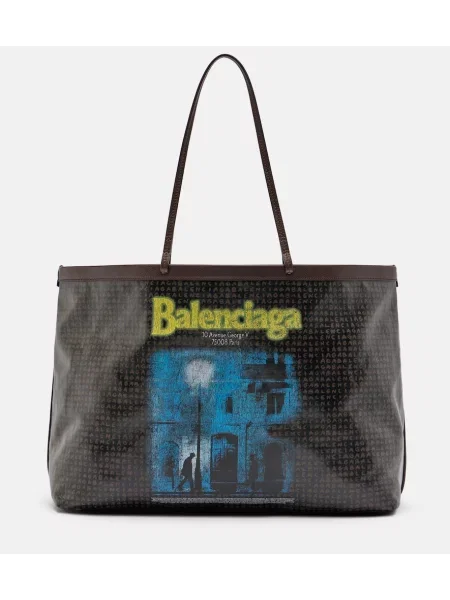 Geantă shopper Balenciaga din piele negru