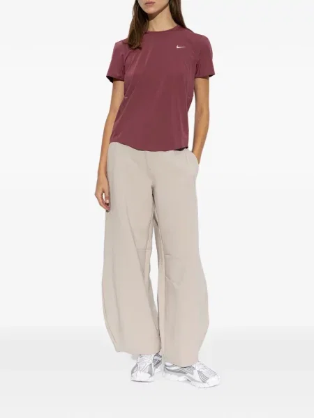 Leggings Nike alergare din fleece cu cordon albastru