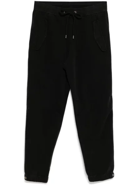 Pantaloni James Perse din material terry negru