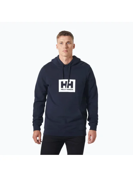 Tricou Helly Hansen Hh Box pentru bărbați Helly Hansen Hh Box navy albastru închis