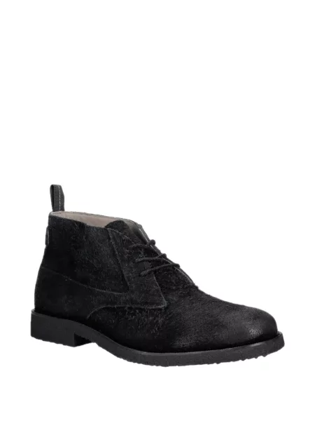 Боти Allsaints с връзки с дантела черно