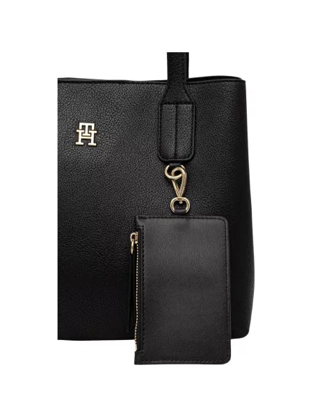 Rucsac Tommy Hilfiger din piele negru