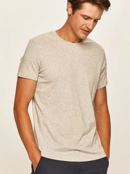 LEVI'S Tričko sivá melírovaná biela