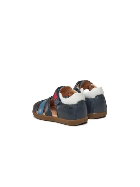 Sandály Geox B Sandal Macchia Boy Tmavomodrá