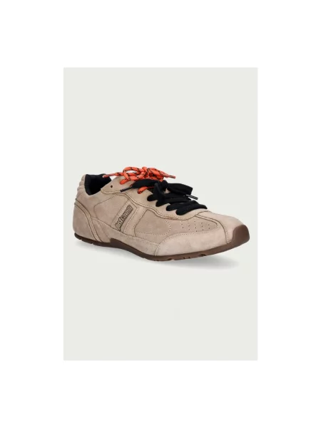 Just Cavalli sneakersy zamszowe beżowe