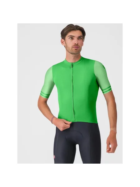 Koszulka rowerowa Castelli Prologo Lite 2 krótki rękaw M zielona