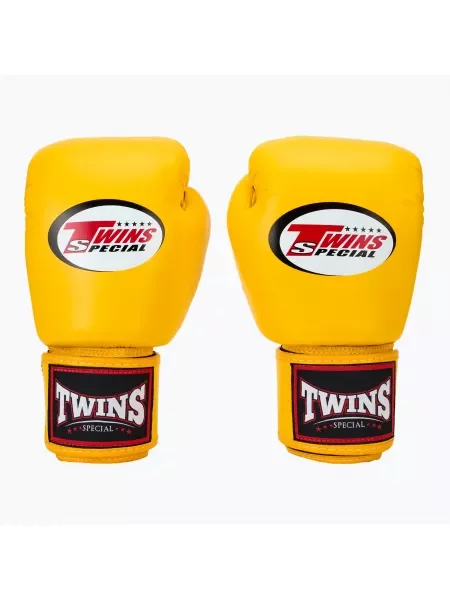 Rękawice bokserskie Twins Special yellow żółte