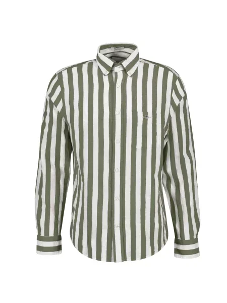 GANT Společenská košile zelená bílá