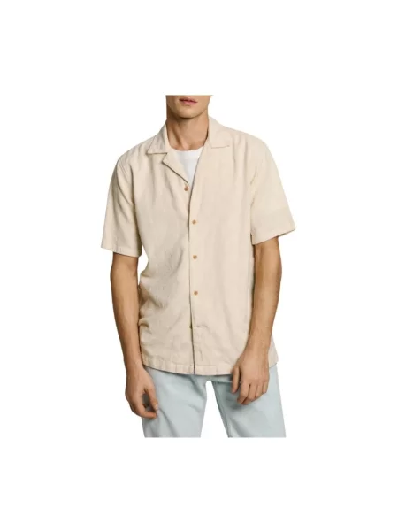 Koszula dżinsowa Pepe Jeans beżowa
