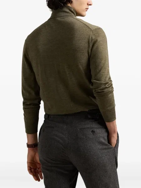 Μικρός κασκέτο Polo Ralph Lauren με χαμηλή μέση υφαίνω διαγωνίως πράσινο